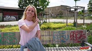 German Scout - Skinny Mature Melisa Rose Pick up for No Condom Casting Fuck