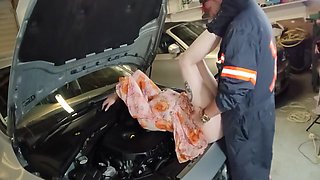 Fucking To Fix My Car Faster With Verified Amateurs