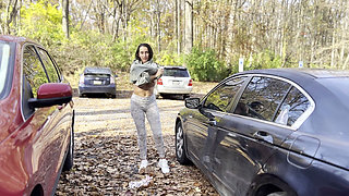 Quick Outfit Swap by My Car in the Park