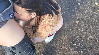 Husband Didn't Want to Accompany Wife to the Viewpoint, so I, the Tour Guide, Ate Her Hot Ass