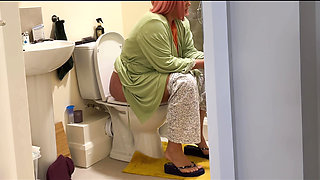 Caught Step mom peeing