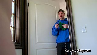 Nailing fantastic big wet melons in the shower