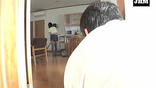 Three Little Devil Stepsisters Tempting With Ultra Mini Skirt Panty Flashes. - 4