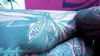 Solo Anal Fisting - Toys and Plugs for Tattoo Girl - Asshole Streching