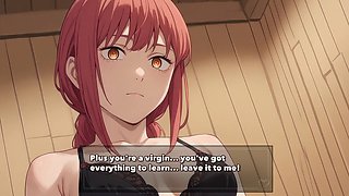 Makima shows you the ropes of a wild fuck-a-thon