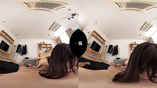 Japanese Housewives Ignite Wild Brunette Passion in Virtual Reality