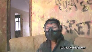 Riding fine Hispanic cunt in deserted building