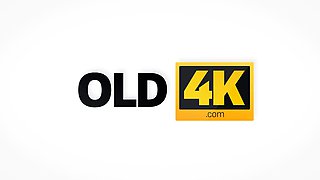 OLD4K. Secretary and old dad interrupted work to have sex...