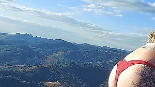 Tour Guide Fucks Married Woman's Big Ass on the Mountain Peak