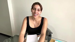 Your Spanish Teacher Gets Horny During The Class