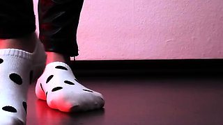 Close up cock jerking solo