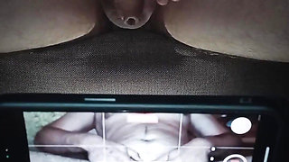 Filming a White Uncircumcised Penis Masturbation.