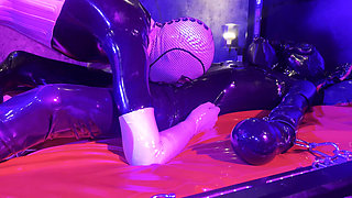 Rubber Fucked by Ava Fetishart While Fucking and Blowing Perv