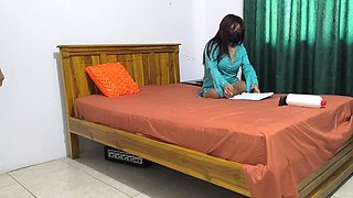 The Wife Masturbates Because Her Husband Doesn't Fuck Her After Work.