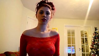 Stacked redhead girlfriend sucks and rides a dick in POV