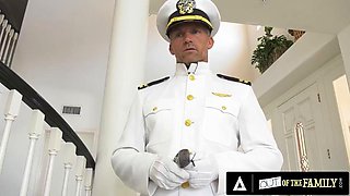 OUT OF THE FAMILY - Maya Bijou Fucks Her Military Stepdad In Wild Interracial Hardcore Session