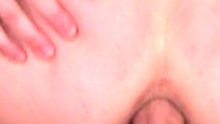 First time double penetration with massive load