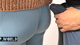 Stranger guy rub his dick in bus