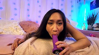 Cute little Filipina Miss Kitty Lee takes on the bang machine