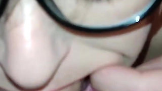 Cock Loving Mature Whore Gags on Thick Cock