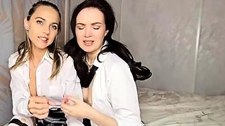 Faye Taylor Chloe and Faye College Girl tease JOI