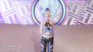 MMD  Aespa - Drama - Akali Sexy Kpop Dance League of Legends Hentai Uncensored 4K 60FPS