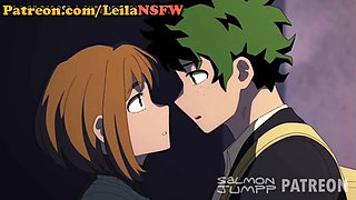 Deku and Uraraka Sharing A Pasionated Night In A Motel