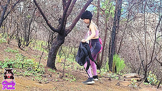 Leyton Big's Massive Cock Fucks Teen in Forest - Outdoor Blowjob & Hardcore Sex