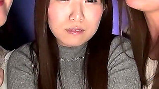 Tsubaki Kato and Himari Ogawa Initiate Ryo Kitakata Into Lesbian Tongue Kissing (レズ)