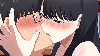 Black-Haired Anime Babe in Uniform Enjoys Hard Fucking and Ahegao Face