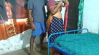 Step Mother Was Standing and I Lifted Her Saree and Licked Her Pusssy Then Had Sex with Her