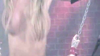 Sexy Uniforms- Sexy Blonde in Lingerie Fucking with a Dildo and Cock in a BDSM Session