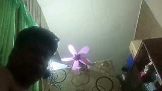 Wife Giving a Blowjob to Her Husband While Somebody Is Watching via Call