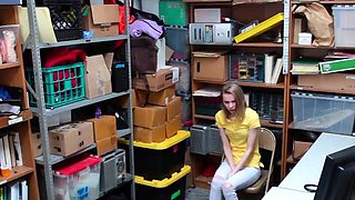 Cute youthful nymph into office roleplay as a enslaved