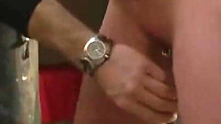 Humiliating stretching whipping