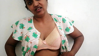 Desi Aunty on Her Night Dress