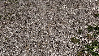 Girl Can’t Oppose Getting Fucked at on Old Castle - Public Blowjob, Doggy Fuck and Nearly Caught