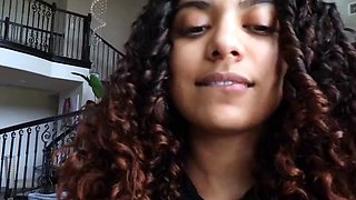 desi mamta - family friend in a jean skirt gives me her