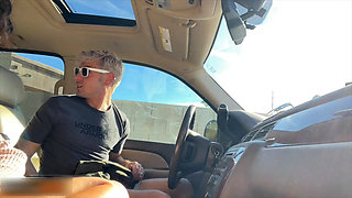 Hot Guy Caught Having Sex in the Driver's Seat