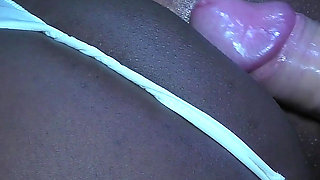 Interracial Panty Anal Fuck and Cum Inside Ass