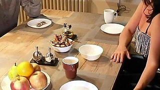 Extreme! Hot Cock Made to Cum Under the Table