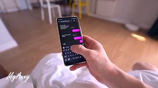 My stepbrother told his friend he wants to creampie me - Amateur POV with MyAnny