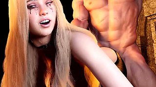 3D Blonde Teen Anal Fucking Busty Teen