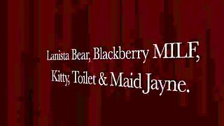 Lanista Bear & Blackberrymilf Dominate 3 Naughty Subs in the Dungeon – Creampie & Strap On Action