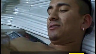 Beautiful brunette with amazing tits takes a massive cock in her pussy