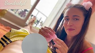 Innocent Schoolgirl SandraLydx Gets Ruined by Big Dick - POV Handjob & Doggystyle