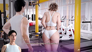 Stepmom Evelyn Needs Help in Gym