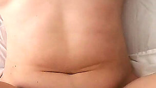 Stepsis Laiyng in the Bed Asking for Cock. Huge Cumshot. POV