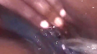 Rubbing My Clit Closeup Power Squirt