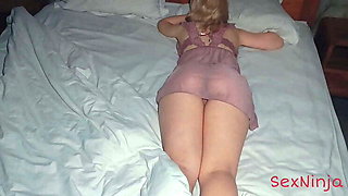Step Mom Fucks Step Son POV - Big Booty MILF Squirts From Big Cock Missionary